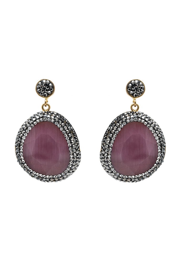 Pendientes lilas pequeños