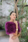 Étole Kim Tailles Une taille  Couleurs Vison violet