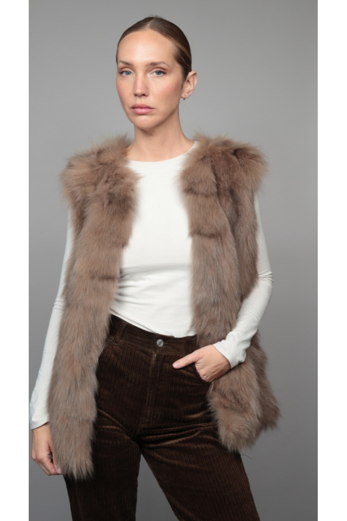 Gilet  Diana Tailles M  Couleurs Camel