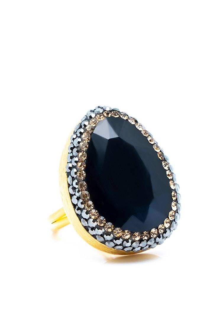 Anillo Brigitte Colores Negro Tallas Adaptable