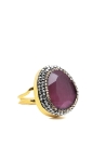 Bague Brigitte  Couleurs Noir Tailles Adaptable