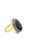 Bague Brigitte  Couleurs Noir Tailles Adaptable