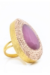 Bague Diane Tailles Adaptable  Couleurs Rose Vif