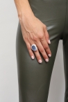 Bague Margot  Couleurs Bleu Tailles Adaptable