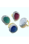 Bague Margot  Couleurs Bleu Tailles Adaptable