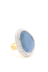 Bague Margot  Couleurs Bleu Tailles Adaptable