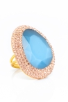 Bague Rachel Tailles Adaptable  Couleurs Bleu Jean