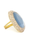 Bague Rachel Tailles Adaptable  Couleurs Bleu Jean