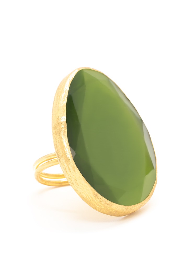 Ann ring Sizes Adaptable Colours Khaki Green