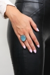 Adele ring Sizes Adaptable Colours Aquamarine