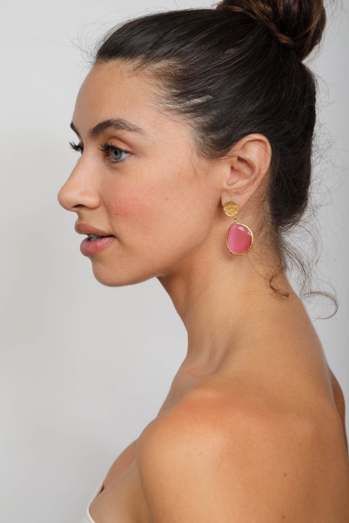 Boucle d'oreille Sue Tailles Une taille  Couleurs Rose Vif