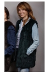 Gilet Naomi Tailles S  Couleurs Vert foncé 