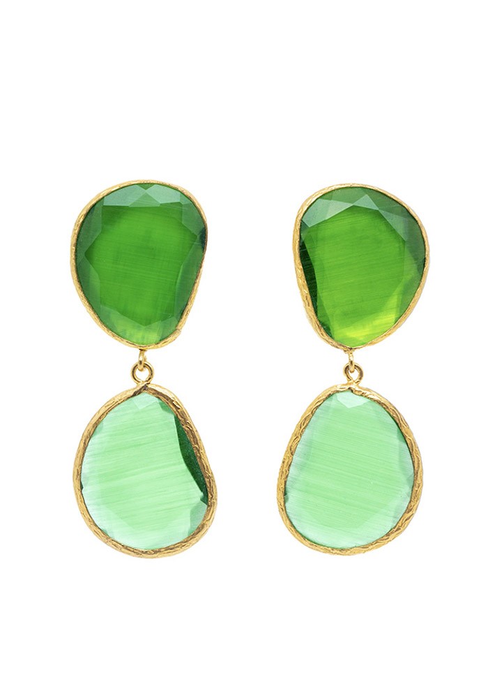 Briona earring Colours Green Sizes One size