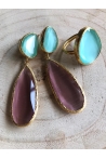 Florence earring Sizes One size Colours Aquamarine and Dusty Pink