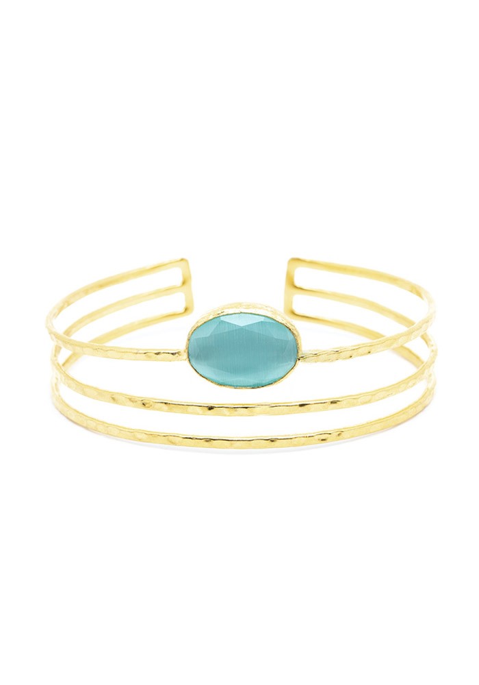 Lucie Bracelet Sizes Adaptable Colours Aquamarine