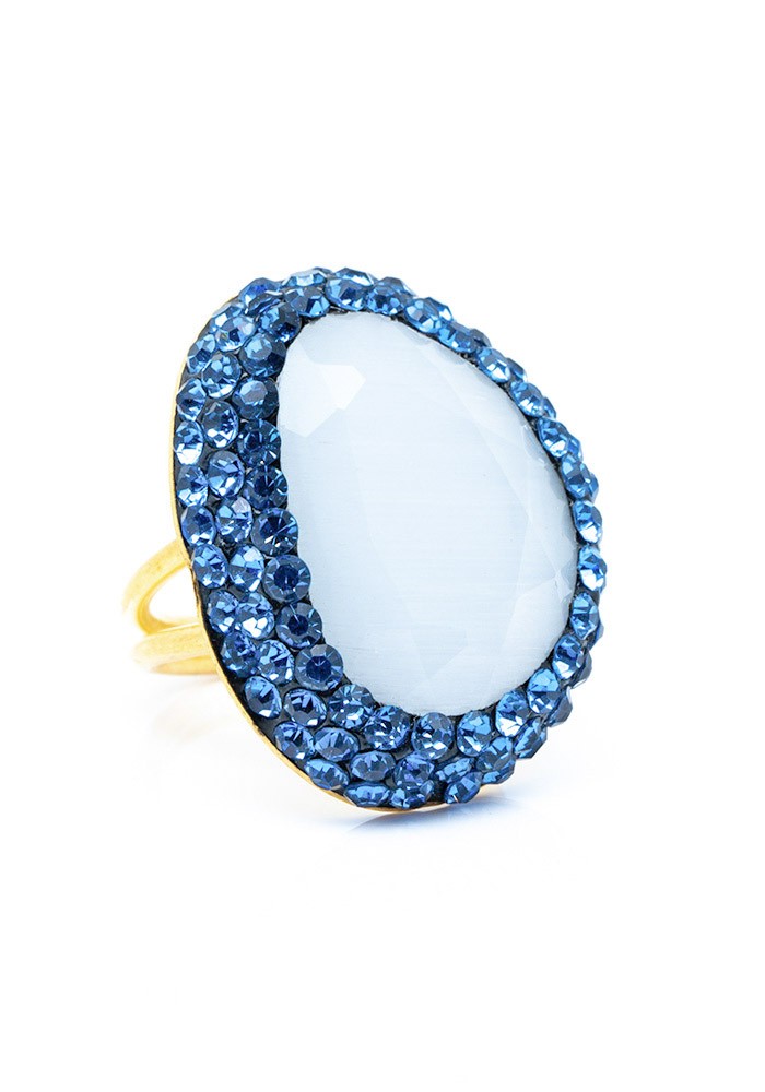 Bague Yulia  Couleurs Blanc Tailles Adaptable