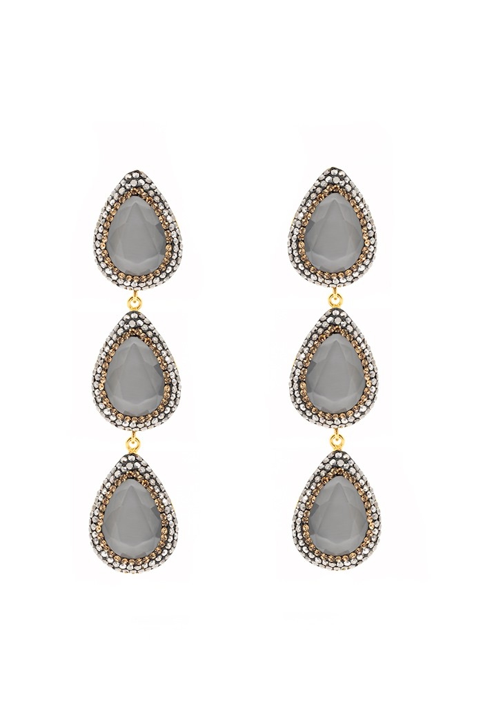 Soleil earring Sizes One size Colours Grey