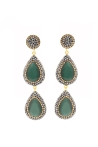 Boucle d'oreille Estelle Tailles Une taille  Couleurs Vert foncé 