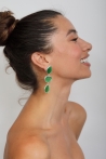 Silver earring Sizes One size Colours Lime Green