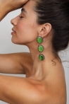 Boucle d'oreille Ella  Couleurs Vert Tailles Une taille