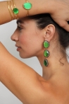 Boucle d'oreille Ella  Couleurs Vert Tailles Une taille