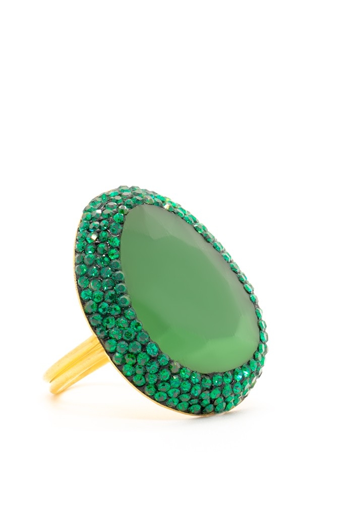 Bague Venus Tailles Adaptable  Couleurs Vert forte