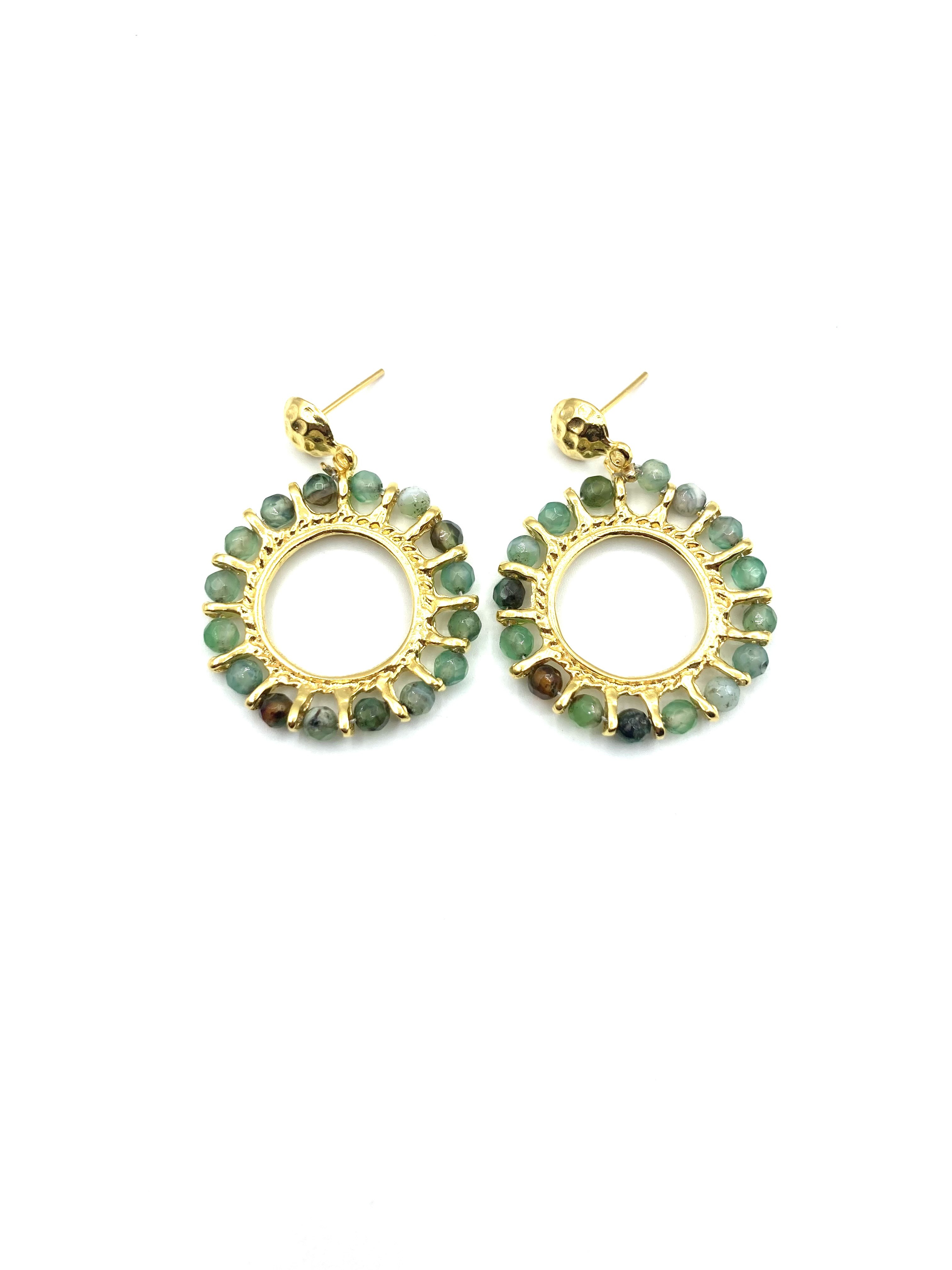 Boucle d'oreille Gala  Couleurs Vert Tailles Une taille