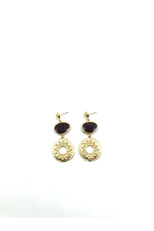 Boucle d'oreille Lila