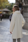 Manteau  Amaya Tailles S  Couleurs Blanc cassé