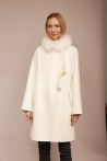 Manteau  Amaya Tailles S  Couleurs Blanc cassé