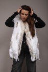 Gilet Carla Tailles 38  Couleurs Blanc cassé