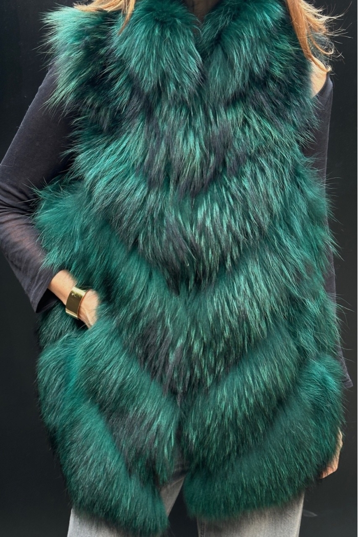 Gilet  Joana Tailles M  Couleurs Vert