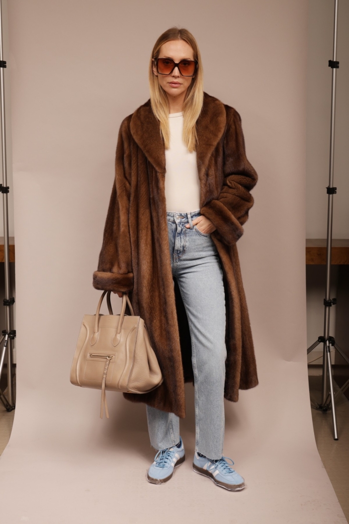 Coat Kristina Sizes S Colours Mink