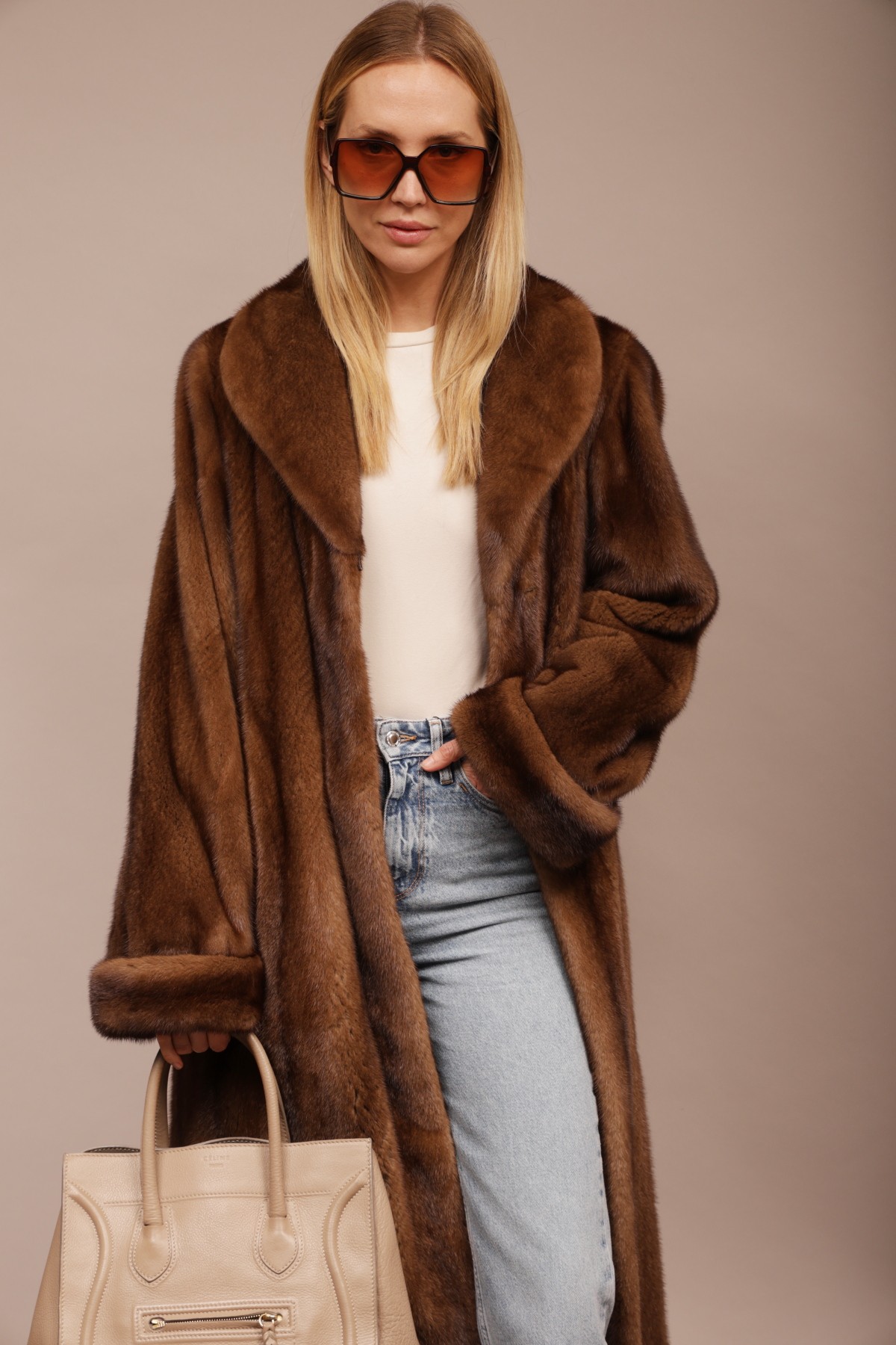 Coat Kristina Sizes S Colours Mink