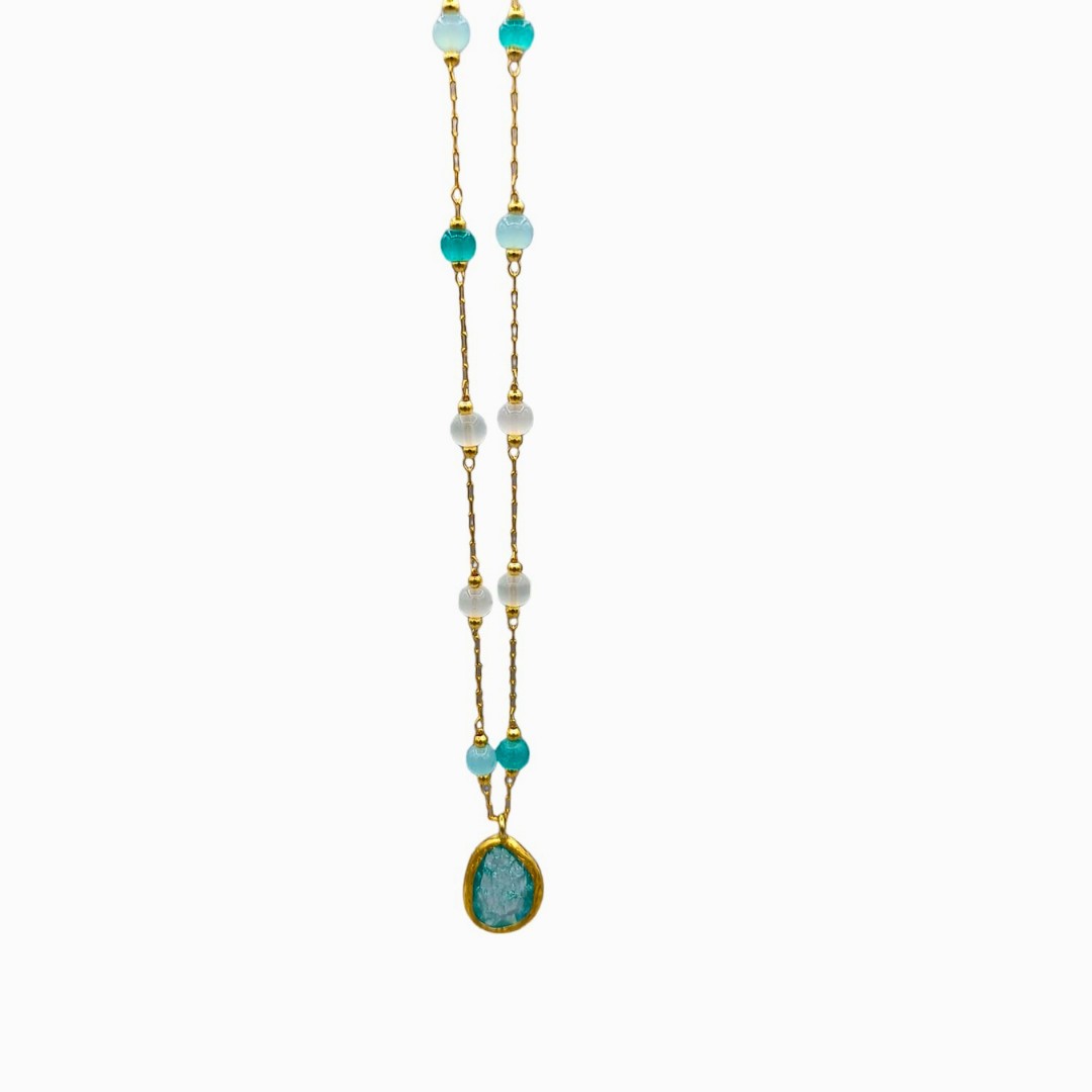 Collier Siona Tailles Une taille  Couleurs Aigue-marine