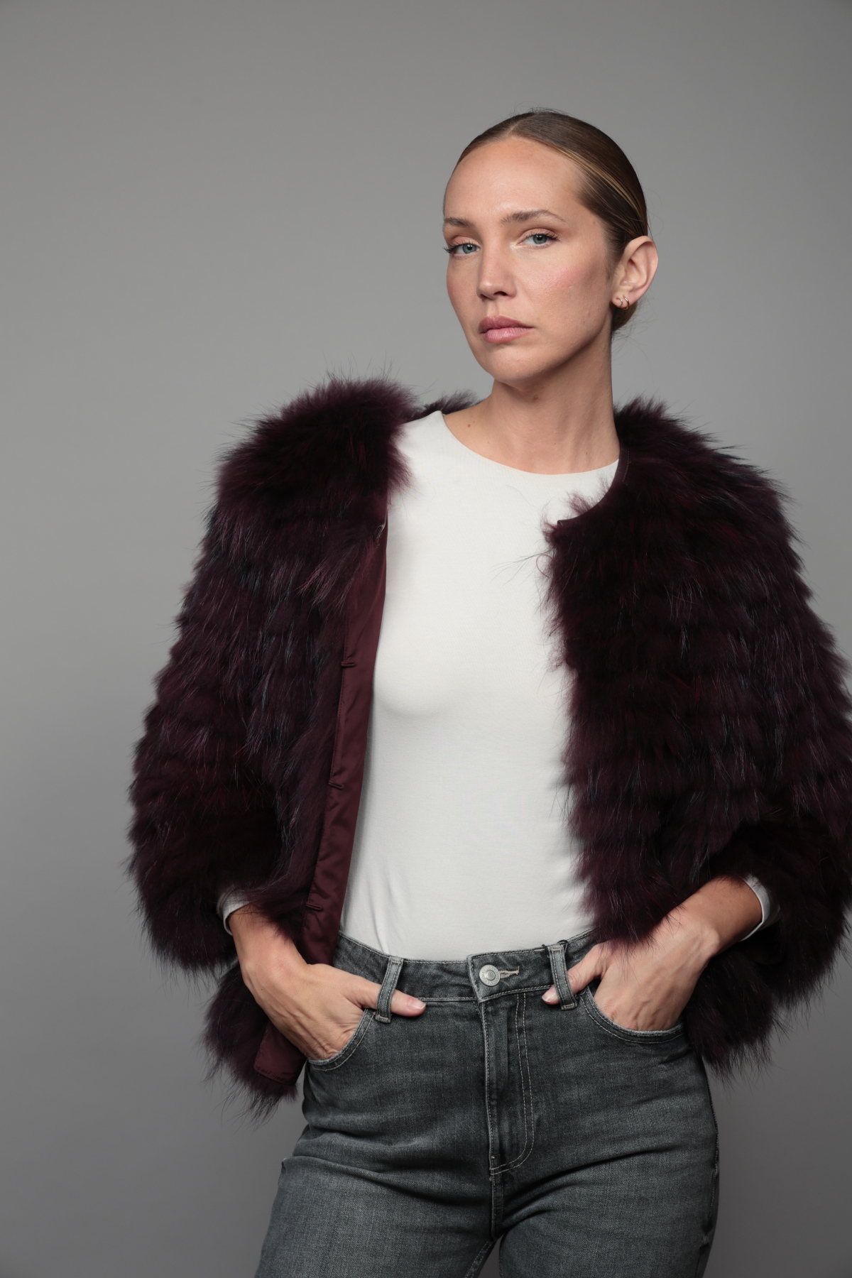 Veste Suni Tailles S  Couleurs Aubergine