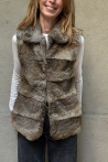 Gilet Milan Tailles S  Couleurs Beige naturel