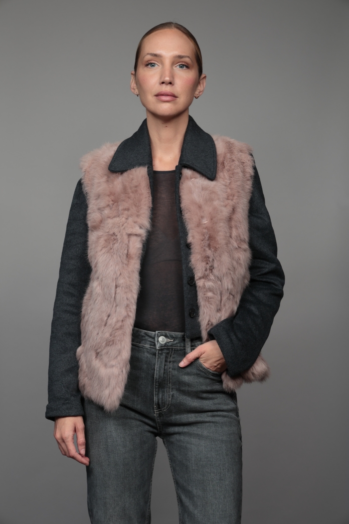 Gilet Zina - S, Vieux rose