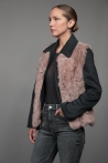 Gilet Zina - S, Vieux rose