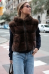 Gilet Sabrina - 40, Brun foncé