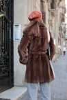 Coat Alena - S, Brown