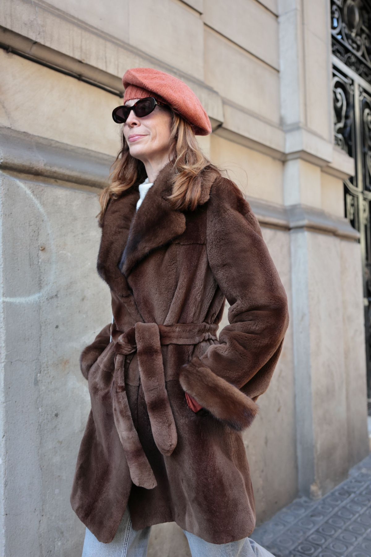 Coat Alena - S, Brown