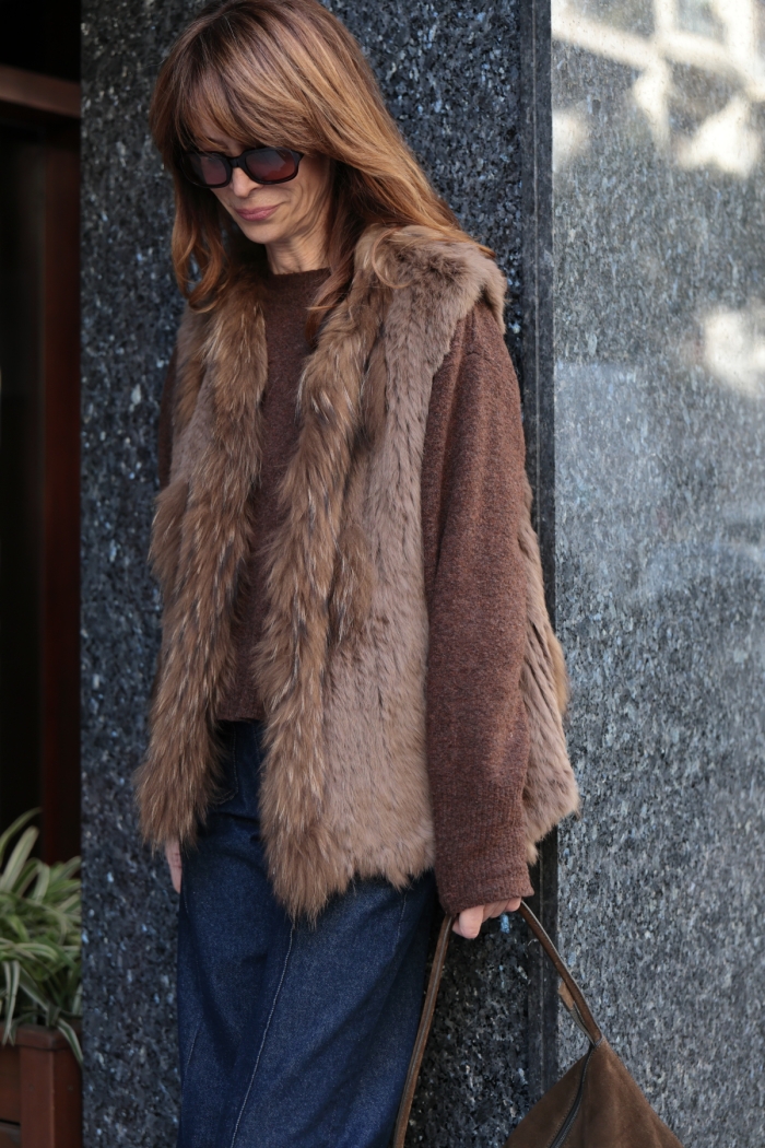 Gilet Sara - Marron, 38