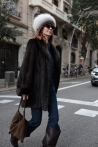 Coat Brenda - S, Dark brown