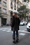 Coat Brenda - S, Dark brown