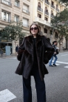 Coat Brenda - S, Dark brown